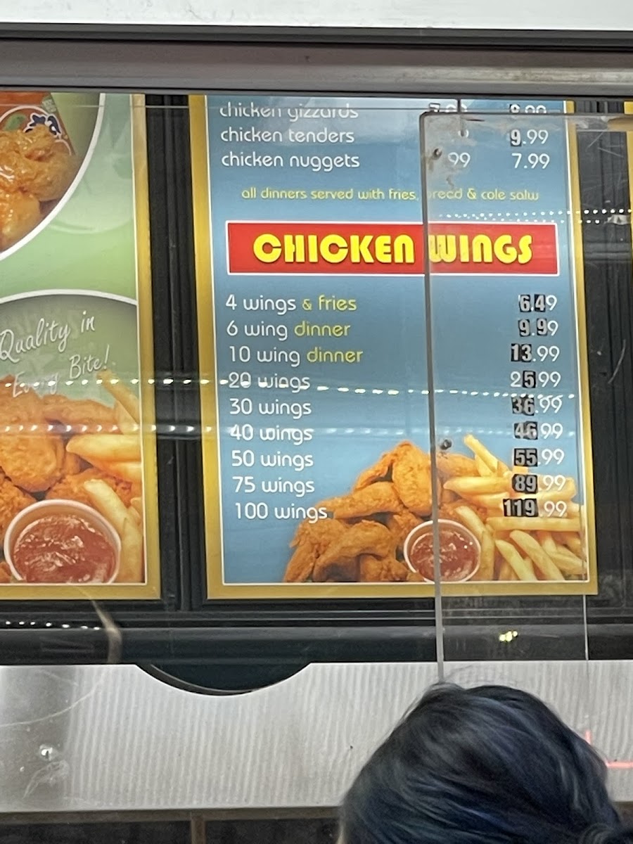Shark Fish & Chicken Menu - Image 1